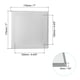thumbnail image 2 of Panel de acceso autoadhesivo de 5x5 pulgadas (120x120mm), puertas de acceso de plomería de ABS, cubierta fácil para agujeros en la pared, tono plateado, 2 of 6
