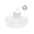 thumbnail image 2 of Zaldita Girls Sequin Ballet Tutu Dress Leotards Straps Dance Dress Stage Performance Dance Costumes White S, 2 of 7