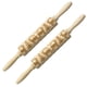 thumbnail image 2 of Rodillo de madera para hornear exquisita escultura impresa de alce juego de utensilios de cocina de madera accesorios de cocina regalo creativo, paquete de 2 Inevent HA011528-00, 2 of 7