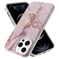 thumbnail image 2 of iPhone 13 Pro Case,Dteck Shockproof Rubber Marble Pattern Bling Glitter Cover Lightweight Protective Back Phone Case for Apple iPhone 13 Pro 6.1-inch,#04, 2 of 6