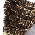 thumbnail image 5 of Wrought Iron Hanging Basket Rattan Wicker Cone Shape Flower Plant Pot, 5 of 5