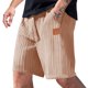 thumbnail image 1 of pstuiky Pantalones cortos para hombre, Pantalones cortos casuales de moda para hombre, holgados, cómodos, con bolsillo y cordón, con cintura elástica Pantalones cortos cargo, 1 of 7
