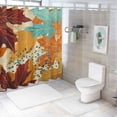 thumbnail image 7 of JEUXUS Durable and Washable Colorful Autumn Fall Maple Leaves Shower Curtain, Multiple Sizes White, 7 of 7
