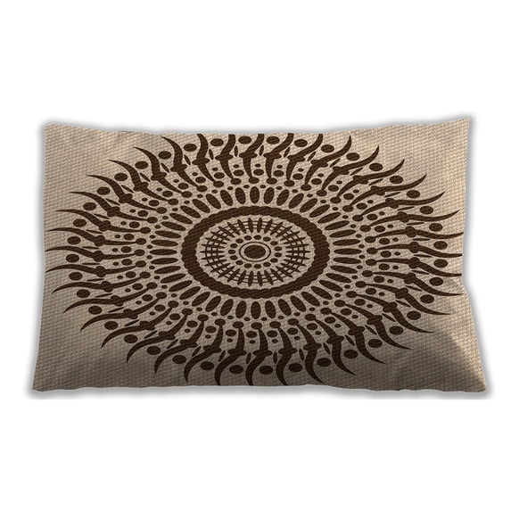 Ahgly Company Outdoor Rectangular Contemporary Lumbar Throw Pillow, 13 inch by 19 inch