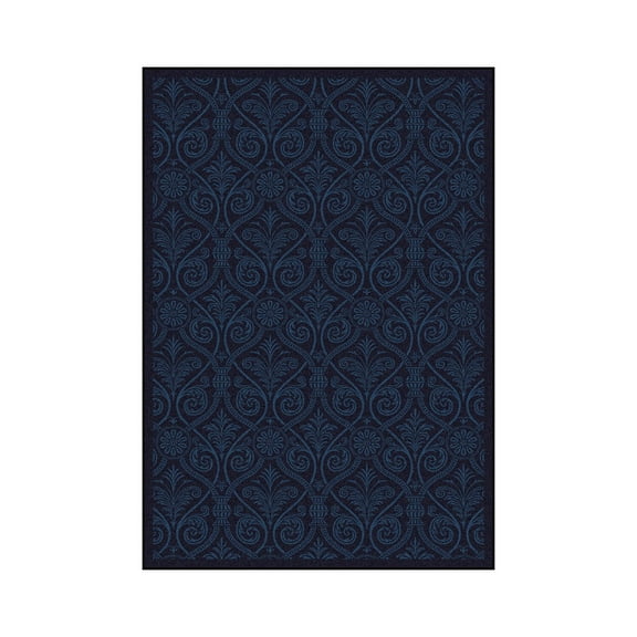 Damascus 5'4" x 7'8" Area Rug In Color Navy