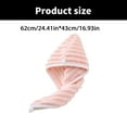 thumbnail image 3 of Dry Hair Caps for Women, Thickened and Super Absorbent Headscarf for Wiping Hair, Quick Drying Caps, Dry Hair Towel, 3 of 9