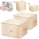 thumbnail image 1 of 2 Piezas organizador autocomprimible,Bolsas de Organizador para Edredones,bolsa de almacenamiento plegable que ahorra espacio,para edredones, Mantas, Ropa de Cama, Ropa (Beige, Large),Beige, 1 of 7