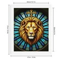 thumbnail image 2 of Paint By Numbers Kit for Adults Beginner - DIY Stained Glass Lion Majesty Canvas Painting Kits for Adults, Frameless Paint By Number for Adults for Home Wall Decor 16x20 Inch, 2 of 7