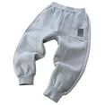 thumbnail image 3 of HAOTAGS Big Boys Sport Sweatpants(5-13), Casual Fall Winter Elastic Waist Active Jogger Pants Gray 7 Years, 3 of 8