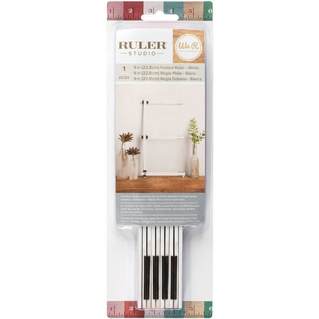 Ruler Studio Folded Rulers 9"-White, Pk 1, We R Memory Keepers