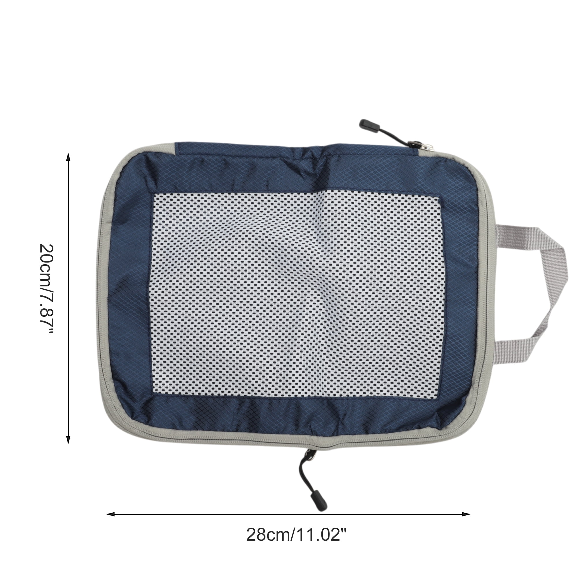 Unique Bargains Durable Mesh Packing Cube 1 Piece Navy Blue 7.87"x4.72"x11.02"