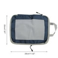 thumbnail image 2 of Unique Bargains 1 Pc Mesh Packing Cube for Luggage 7.87"x4.72"x11.02" Navy Blue, 2 of 6