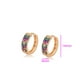 thumbnail image 2 of Arracadas Dama Cristales Swarovski Rainbow Oro 18K Laminado dorado Unitalla, 2 of 7