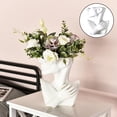 thumbnail image 3 of Maceta creativa, modelo de florero, arreglo Simple, maceta para , familia, jarrón , bonsái, maceta, decoración blanca, 3 of 10