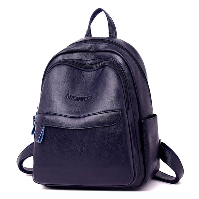 Lady Backpack Fashion Solid Color All- match Casual Backpack Travel Backpack