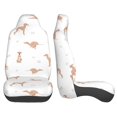 thumbnail image 2 of LAKIMCT Grey Dog Car Seat Covers Vehicle Front Seat Covers Universal Fit Seat Protector, 2 of 9