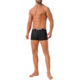 thumbnail image 2 of INSPIRAR CHIC Ropa interior tipo bóxer de hombre ligera y corta con elasticidad 36 Negro, 2 of 6