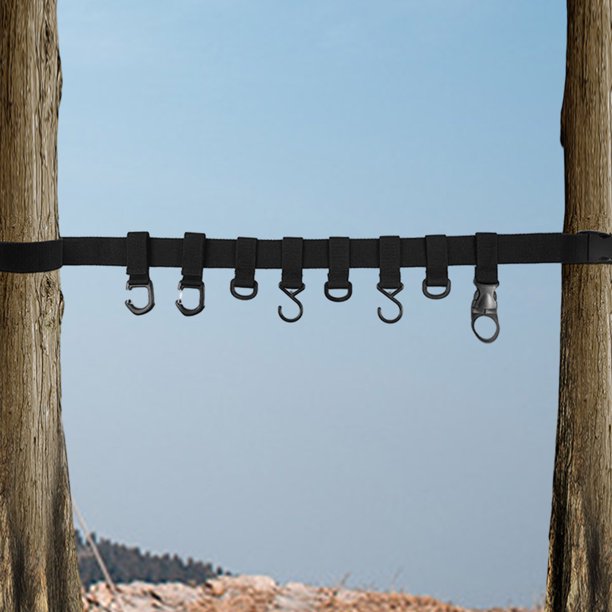 Colgador De Engranajes De Correa Soporte de árbol Percha de arco de hasta 2 kg con ganchos Soporte de arco Percha de correa de gancho y bucle