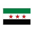 thumbnail image 2 of 90*150cm/3FT*5Ft/59*35IN Syrian Flag Syrian Flag With Brass Grommets And Double Stitched Edges g20242672499, 2 of 5