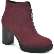 WHITE MOUNTAIN womens Thoughtful 7.5 Burgundy/Fabric