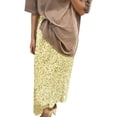 thumbnail image 3 of Sequin Skirt Maxi Glitter Skirt for Night out Party, 3 of 4