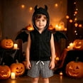 thumbnail image 2 of LIIPEE Halloween Costumes For Boys Baby Cute Hooded Vests Plaid Shorts Sets Kids Comfortable Party Outfits,3-6 Months, 2 of 6