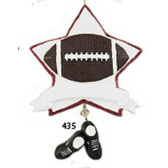 NFL Football Star Glitter Personalized Christmas Ornament DO-IT-YOURSELF