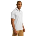 thumbnail image 4 of Port Authority Rapid Dry Tipped Polo-XS (White/ Jet Black), 4 of 6