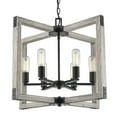 thumbnail image 5 of Golden Lighting Lowell 6-Light Chandelier in Black, 5 of 5