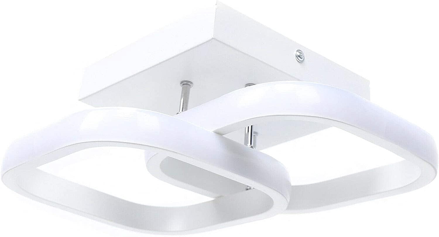 Fichiouy Acrylic LED Ceiling Light Kitchen Pendant Lamp Chandelier Fixture White
