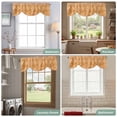 thumbnail image 6 of Tie Up Valance for Windows Yellow Boho Curtains Valances Rod Pocket Valance Window Treatments Bohemian Southwest Ethnic Style Balloon Curtains for Kitchen Living Room Bedroom Bathroom 42x12 Inch, 6 of 9