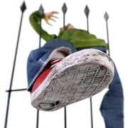Haunted Hill Farm 4.4 ft Voice-Sensor Impaled Zombie Halloween Animatronic, HHIMPZOMB-1FLSA