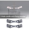 thumbnail image 2 of Porta mecha de vela de acero inoxidable, tamaño ideal para contenedores, de alta calidad y duradero, fácil de operar con un diseño de 3 orificios, que garantiza que el núcleo de la vela se mantenga, 2 of 5
