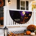 thumbnail image 6 of Halloween Fan Flag Banner, 1.5 x 3 FT Fan Halloween Bunting Flag Grommets, Fall Outdoor Bunting for Halloween Indoor Outdoor House Holiday Yard Decorations Party, 6 of 7