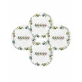 thumbnail image 7 of 13 Inch Round Placemats Set of 4, Green Eggs Easter Non Slip Heat Insulation PP Table Mats, Leaves Elegant Pastoral Botanical Washable Place Mats for Kitchen Dining Party Table Decor, 7 of 7