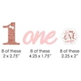 thumbnail image 2 of Big Dot of Happiness 1st Birthday Little Miss Onederful - DIY Shaped Girl First Birthday Party Cut-Outs - 24 Count, 2 of 5