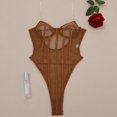 thumbnail image 1 of Ropa interior de primavera y verano para mujer, sexy, europea y americana, con tirantes transparentes, en el pecho, de corte abierto y moldeador de cuerpo, 1 of 6