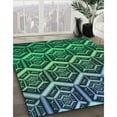 thumbnail image 2 of Ahgly Company Indoor Round Patterned Medium Sea Green Area Rugs, 8' Round, 2 of 6
