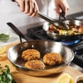thumbnail image 5 of KitchenAid - 5-Ply Clad Polished Stainless Steel Frying Pan Set, Induction Cookware (21cm/8.25in & 25cm/10in), 5 of 5
