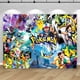 thumbnail image 5 of Banner de feliz cumpleaños, telón de fondo grande de Pokémon, decoración de Pikachu para niños, baby shower, monstruo de bolsillo, accesorios de fondo de anime, póster, 5 of 5