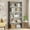 Gray, variant on Tribesigns 6-Tier Bookcase, 71 Inches Industrial Bookshelves and Bookcases, Floor Standing 5 Shelf Display Storage Shelves Tall Bookcase for Home Office, Living Room, Bed Room