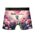 thumbnail image 2 of Hello Valentine’s Day Great Dane Flower Crown Romantic Pink Floral All Over Print Boxer Briefs Underwear for Men Dad Danes Dog Lover Gifts - 00031, 2 of 6