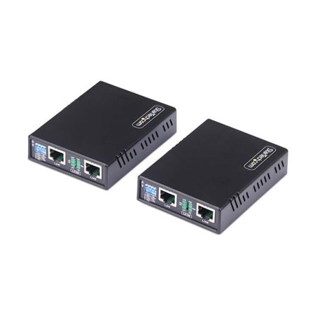 Startech 10/100 Ethernet Extender Kit Up to 0.5mi (800m) Long-Range LAN Over Single Pair Wire/RJ45 UTP For Remote IP Camera/WiFi AP - Unmanaged dual-speed (10/100M) RJ45 LAN extender/Ethernet bo...