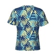 thumbnail image 6 of Qekee Hawaiian Style Classic Fit T-Shirt Men's Shirt Men's Tight Short Sleeves for Exercise, Running, Mountaineering - Hawaiian Style, 6 of 9