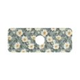 thumbnail image 7 of Yayeee Faucet Mat for Kitchen Sink 14.7" Diatomite Long Splash Guard Pad, Sage Green Flower Pattern, 7 of 7