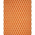 thumbnail image 2 of Hand-tufted Wool Orange Transitional Geometric Chain-Link Rug, 2 of 7