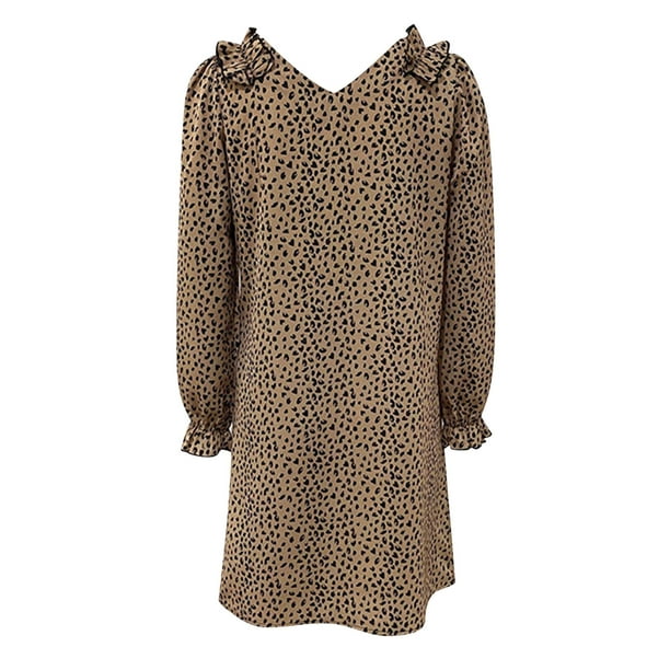 Animal print ladies dresses sale