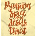 thumbnail image 2 of Fall Pumpkin Spice and Jesus Christ Bodysuit Jumper Girls Infant Baby Brisco Brands NB, 2 of 6