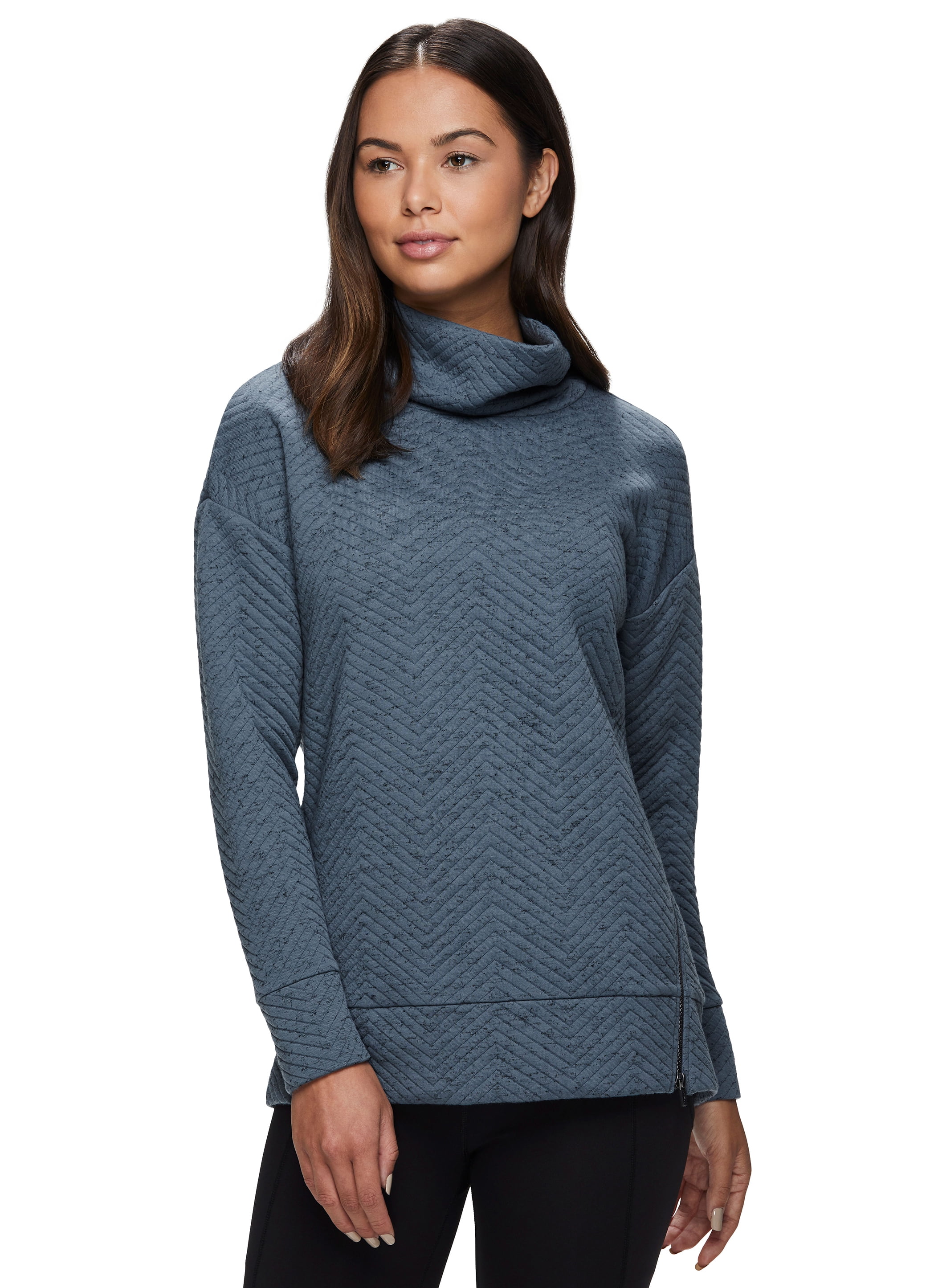 Cowl Neck Pullover Sweatshirt Tunic 