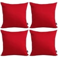 thumbnail image 3 of Thmyo Paquete de 4 fundas de almohada decorativas 100% algodón, cómodas y sólidas, fundas de almohada cuadradas, sublimación en blanco, fundas de almohada navideñas para sofá (18x18 pulgadas/45x45cm,, 3 of 4